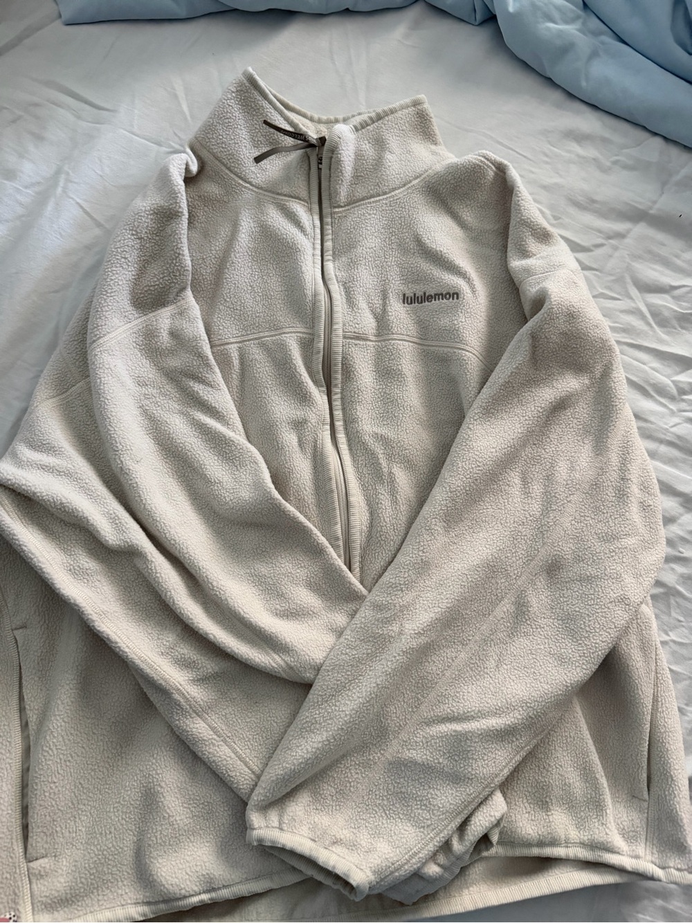 lululemon athletica Cream Full-Zip Teddy Fleece Jacket